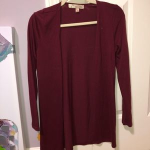 Maroon cardigan